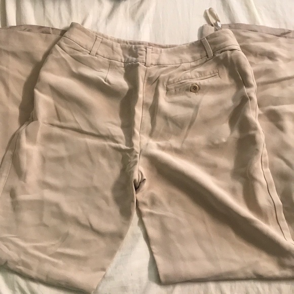 Charter Club Katherine Fit Full Length Silk Pants - Picture 3 of 6